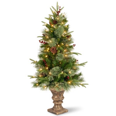 National Tree Company 4ft Colonial Entrance Tree with Clear Lights