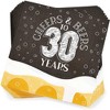 Sparkle and Bash 168-Piece Cheers and Beers to 30 Years Party Decorations, 30th Birthday Plates, Napkins, Cups, Cutlery Set, Serves 24 - 4 of 4