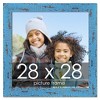 PosterPalooza | Square Shabby Chic Blue Picture Frame - UV Acrylic, Foam Board Backing, Hanging Hardware - 2 of 4