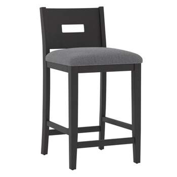 Allbritton Wood Counter Height Barstool Antiqued Brown - Hillsdale Furniture