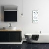 Stupell Industries Wash Your Worries Away Bathroom Phrase Blue Plants Black Framed Giclee Art - 2 of 4