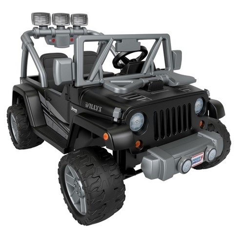 Power Wheels Jeep Wrangler Willys 2-seater 12-volt Rechargeable