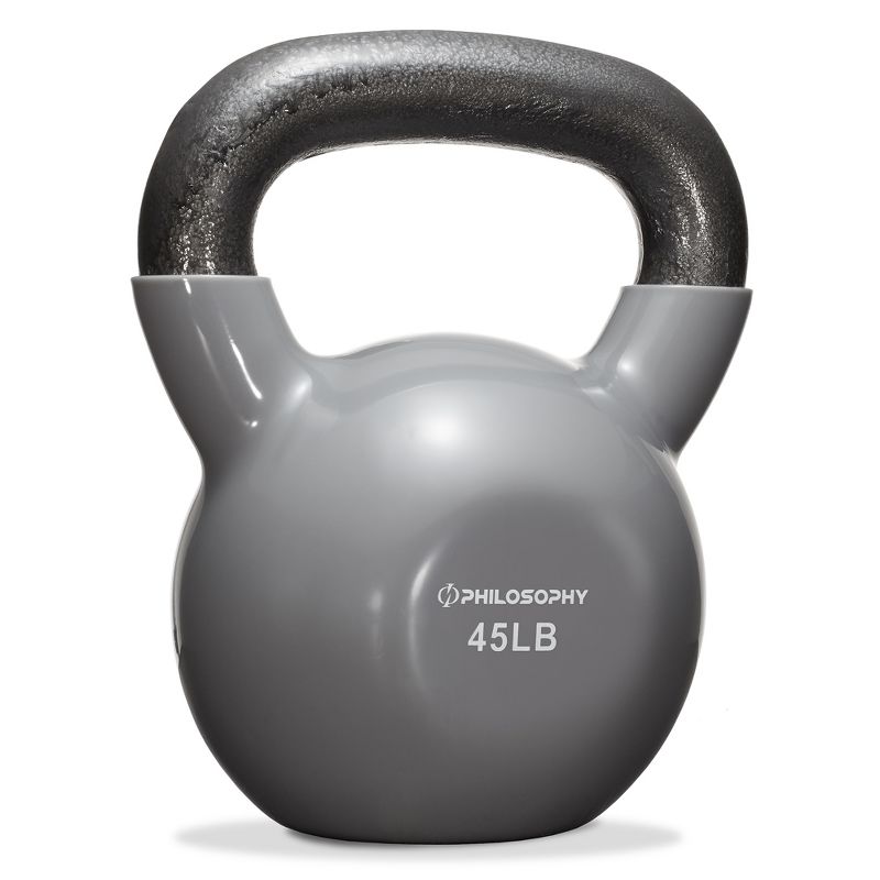 Philosophy Gym Vinyl Coated Cast Iron Kettlebell Weights  - Gray, 1 of 7