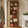Lantine 71" Tall Bookcase, 6-Tier Wood Bookshelf, Large Open Display Shelf, Freestanding Storage Cabinet for Living Room, Home Office, Library - 4 of 4