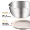 Itopfox Stainless Steel Mixing Bowls with Airtight Lids Graters & Non-Slip Bottoms, Nesting Bowls for Mixing, Serving & Food Prep, Kitchen Essentials - 2 of 4
