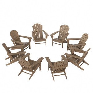 WestinTrends Dylan HDPE Outdoor Patio Adirondack Chair (Set of 8) - 1 of 4