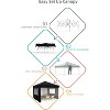 10x10 Pop Up Canopy with 3 Removable Sidewalls, Beach Tent - UV Protection, Outdoor Gazebo with 1-Button Push, Outdoor Sun Shade Events - 2 of 4