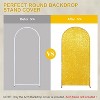 Round Top Fitted Sequin Arch Cover–With Zipper, Ideal for Outdoor Events, Weddings,Birthdays & Party Decor - 4 of 4