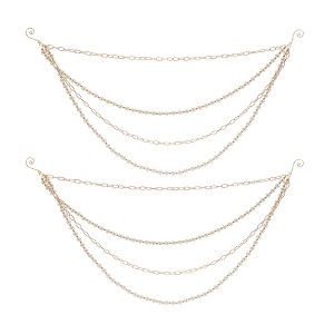 Pearl Bead and Chain Link Garland (Set of 2) - 1 of 3