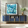 SinCiDo Luxury 70" Fluted TV Stand, Modern TV Console for TVs Up to 80 inches, Faux Marble Top & Curved Design - 2 of 4