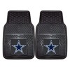 Fanmats 27 x 17 Inch Universal Fit All Weather Protection Vinyl Front Row Floor Mat 2 Piece Set for Cars, Trucks, and SUVs, NFL Dallas Cowboys - 2 of 4
