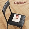 Dining Table Set for 2, Kitchen Table and Chairs for 2 with Upholstered Chairs, 3 Piece Dining Room Table Set - 4 of 4
