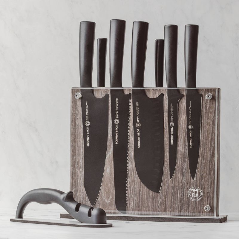 Schmidt Brothers Cutlery 9pc Jet Black Series Knife Block Set, 5 of 8