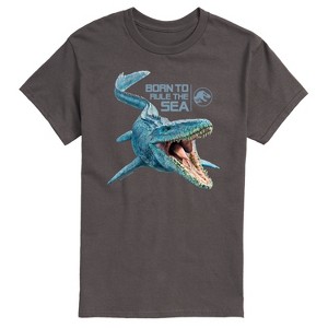 Men's - Jurassic Park - Born To Rule The Sea Short Sleeve Graphic T-Shirt - 1 of 4