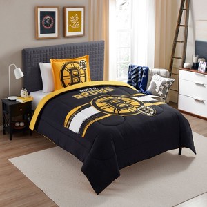 NHL Boston Bruins Comforter & Pillow Sham Set - 1 of 4