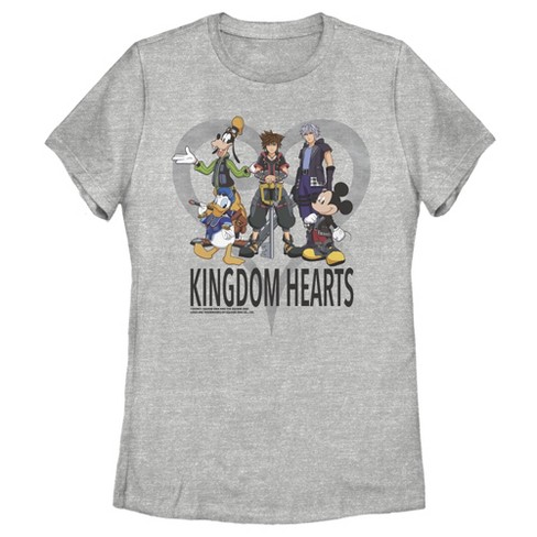 Women's Kingdom Hearts 3 Box Art T-shirt - Athletic Heather - Large ...