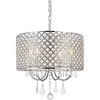 Elegant Lighting Elise 17 inch pendant in chrome - 3 of 4