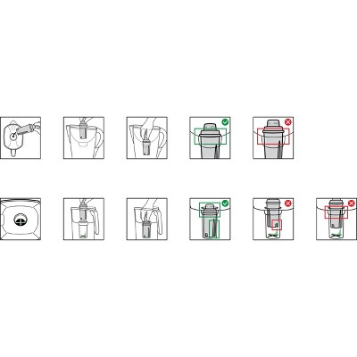 Water Filtration Pitcher Black 10 Cup Capacity - up&up™: Dishwasher-Safe, 2 Filters, Electronic Change-Filter Indicator