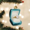 Old World Christmas Blown Glass Ornament for Christmas Tree, Something Blue Ring Box - 2 of 4