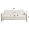 NicBex 79.53 Inch 3-Seater Sofa Couch with Soft Cushions and Wood Legs for Living Room,Apartment,Bedroom - 3 of 4