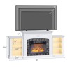 Farmhouse 80'' TV Stand For Tvs Up To 80'' With Electric Fireplace And Adjustable Shelves - 4 of 4