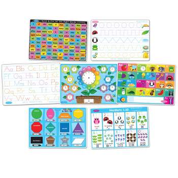 Ashley Productions Smart Poly Learning Mat, 12" x 17", Double-Sided