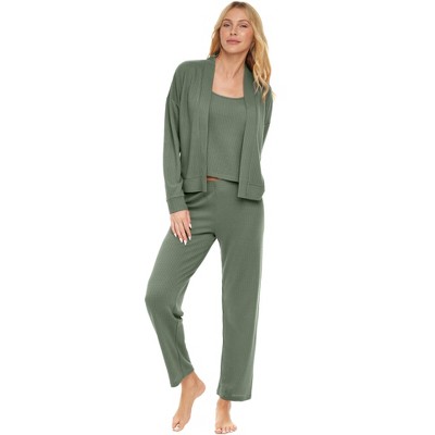 Knitted 3 Piece Loungewear Set Grey | URBAN TOUCH | SilkFred US