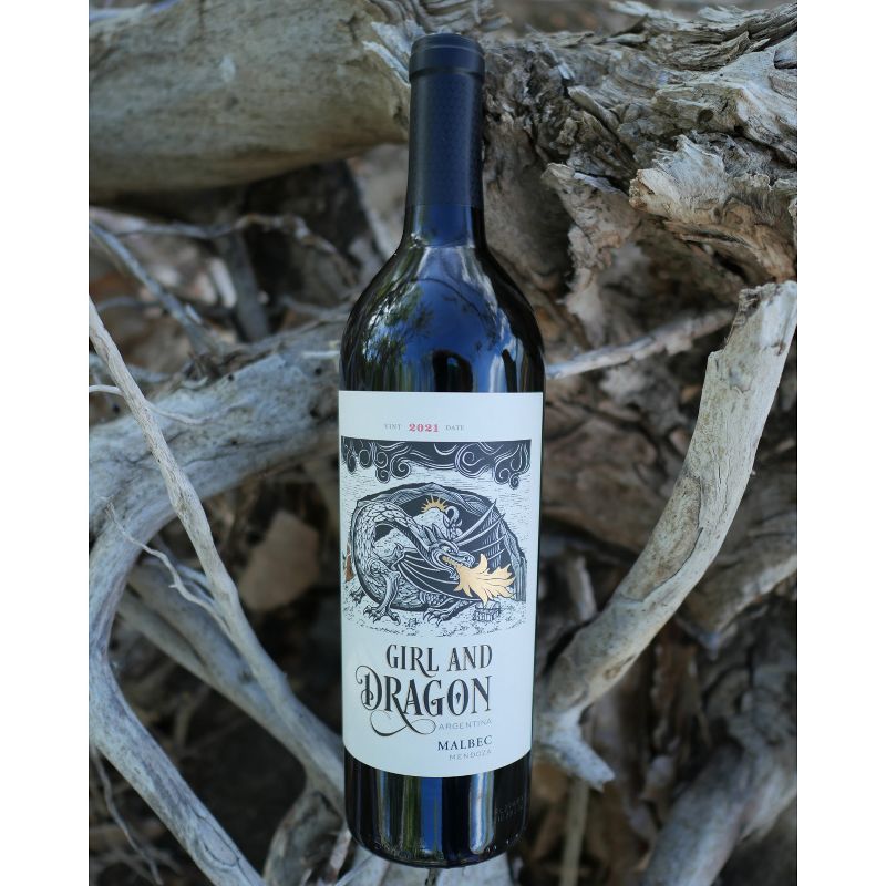 The Girl &#38; The Dragon Malbec Red Wine - 750ml Bottle, 5 of 6