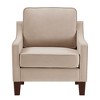 Modern Loveseat sofa for Living Room, Upholstered Velvet Small Couch with Wooden Legs for Livingroom Bedroom - image 2 of 4