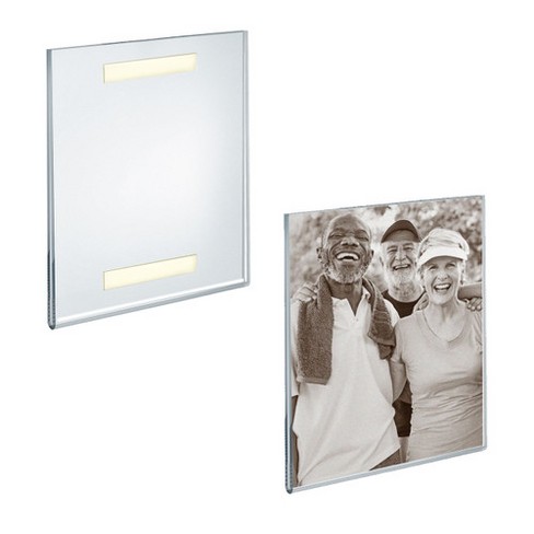 Azar Displays Clear Acrylic Wall Artwork And Photo Frame With Tape 8" W ...