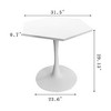 Sapphtopaz Octagonal Modern Coffee Table for Living Room, MDF Top & Metal Frame Center Table with 220 lbs Capacity, Stylish Living Room Table - 3 of 4