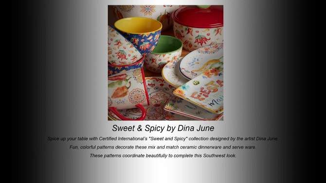 16pc Sweet and Spicy Dinnerware Set - Certified International, 2 of 7, play video