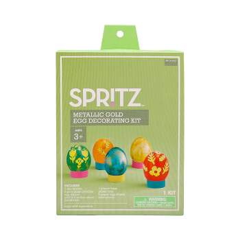 Metallic Gold Easter Egg Decorating Kit 23pc - Spritz™