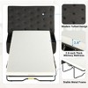Twin Size Folding Sofa Bed, Convertible Sleeper Sofa Ottoman with Memory Mattress and Tufted Design for Living Room -ModernLuxe - 4 of 4