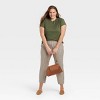 Women's Slim Fit Short Sleeve Ribbed T-Shirt - A New Day™ - 3 of 3