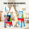 VEVOR Art Easel for Kids, 2-in-1 Double-Sided Kid's Art Easel with Magnetic Whiteboard & Chalkboard, Adjustable Standing Rotatable Drawing Board - 4 of 4