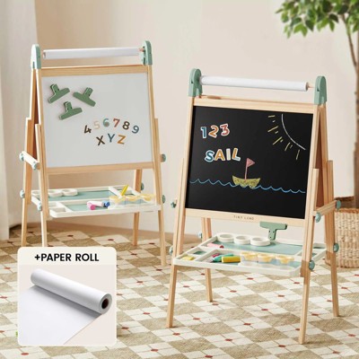 Tiny Land® Kids Magnitales Easel & Paper Roll Set  - Green