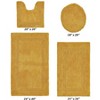 Lux Premium 100% Cotton Tufted Solid Reversible 4 Piece Bath Rug Set – Ultra-Soft, Water-Absorbent, Durable, Machine Washable Bathroom Rug - 2 of 4