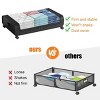 Racxily 2 Pack Bedroom Storage Organization, Large Under Bed Storage Containers Room Organizer for Clothes,Shoes,Toys,Bedding - 4 of 4