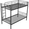 Streamdale Twin Over Twin Metal Bunk Bed (Black) - 4 of 4