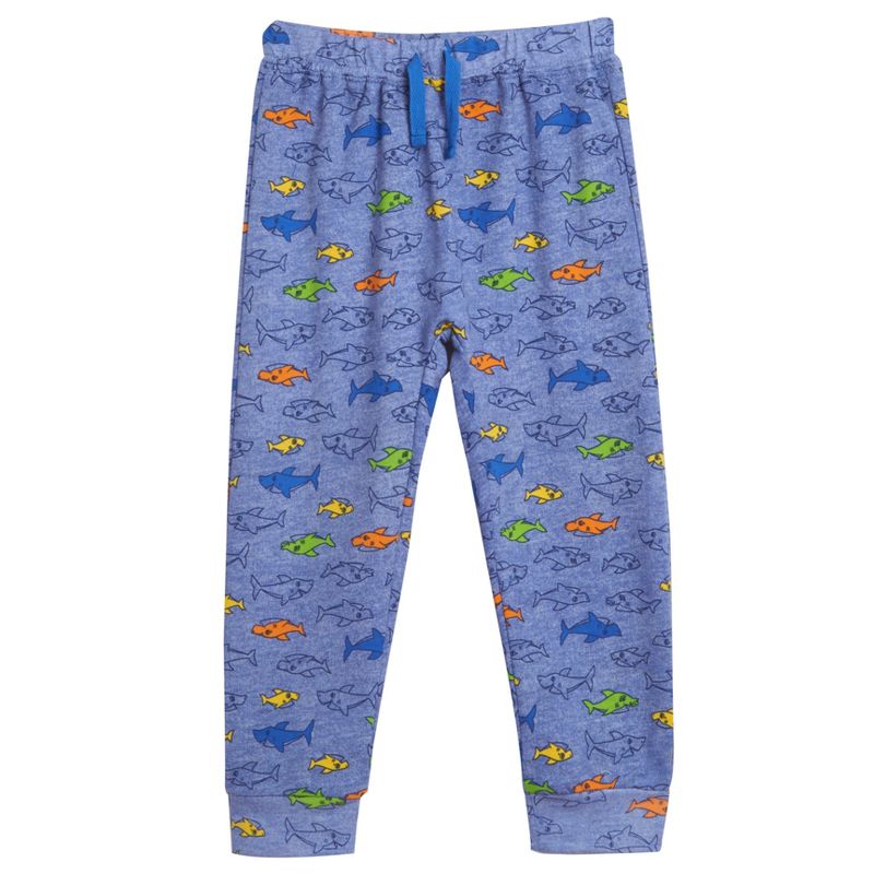 Pinkfong Baby Shark Baby Boys Costume Hoodie & Jogger Pant Set Blue , 3 of 4