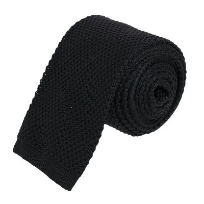 CTM Men's Knit Square End Tie