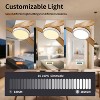 Wanze of Ocean 60 in. 3-Blade Indoor Flush Mount Ceiling Fan with Remote Control and Light, Dimmable, Quiet Reversible DC Motor - 4 of 4