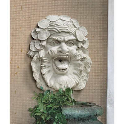 Design Toscano Hafod Mansion Greenman Fountain Wall Sculpture