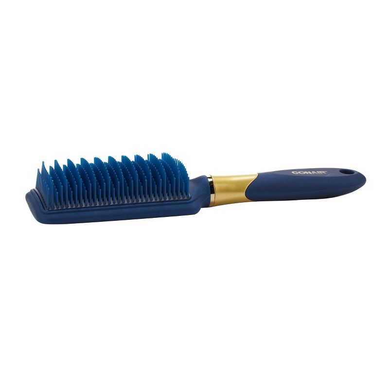 Conair Velvet Touch Detangling All-Purpose Multi-Height Bristles Hair Brush - Blue, 6 of 7
