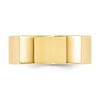 Black Bow Jewelry 8mm 10K White or Yellow Gold Flat Comfort Fit Band - 2 of 4