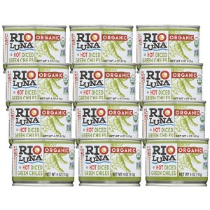 Rio Luna Organic Hot Diced Green Chiles - Case of 12/4 oz - 1 of 4