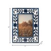 Boho Wood Picture Frame with Resin Inlay, Glass Front, Decorative Home Decor for Bedroom, Living Room & Office - 2 of 4