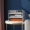 YIYIBYUS Stackable Office Storage Box with 4 Drawers, Desk Organizer - 3 of 4