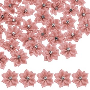 Unique Bargains Artificial Satin Rhinestone Mini Fabric Ribbons 1.2 Inch 150 Pcs - 1 of 4